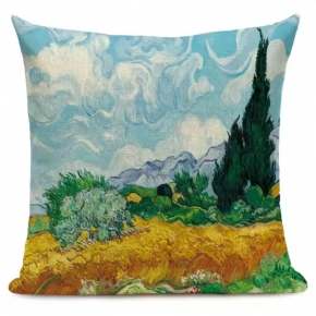 Funda cojn Paisaje cipres Van Gogh