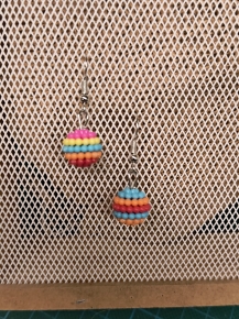 Pendientes globo multicolor