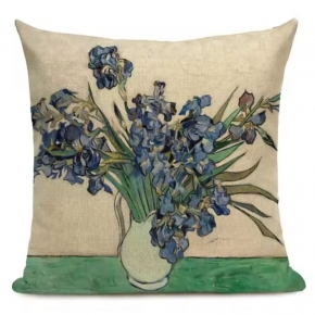 Funda cojn Flores jardn Van Gogh