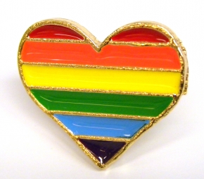 Pin Corazn Arco Iris