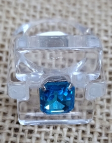 Anillo 3D resina acrlica Total transparent