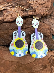 Pendientes guitarra mexicana