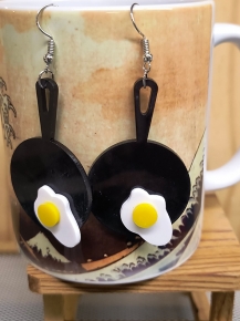 Pendientes Huevos fritos a la sarten