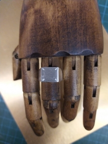 Anillo sello cuadrado