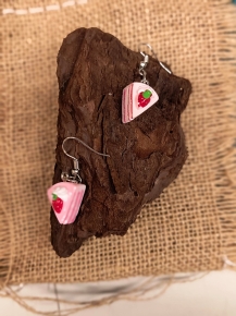 Pendientes tarta de fresa
